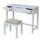 International Concepts Vanity Table with Vanity Bench, Snow White K-BE08-2-DT-2 - alternate 3